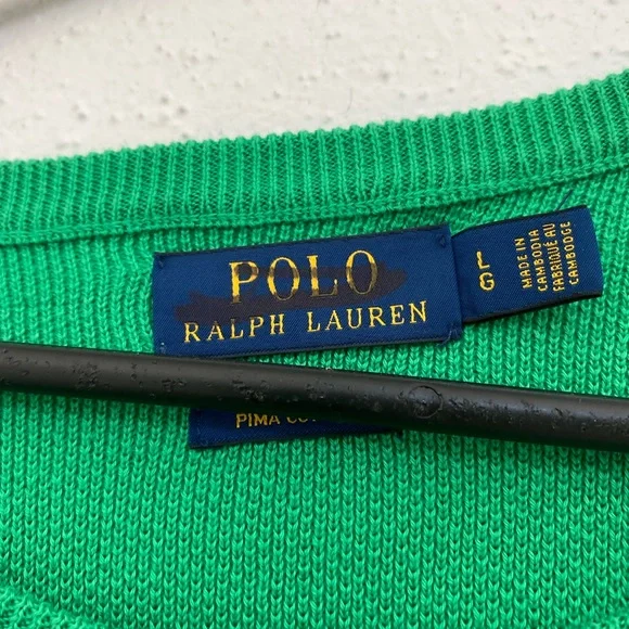 Polo Ralph Lauren Pullover sweater color green Size Large